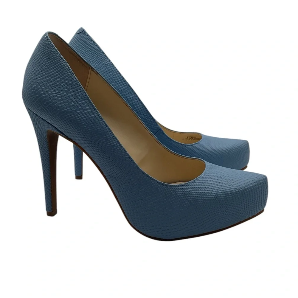 Jessica Simpson High Heel Platform Pumps - Blue